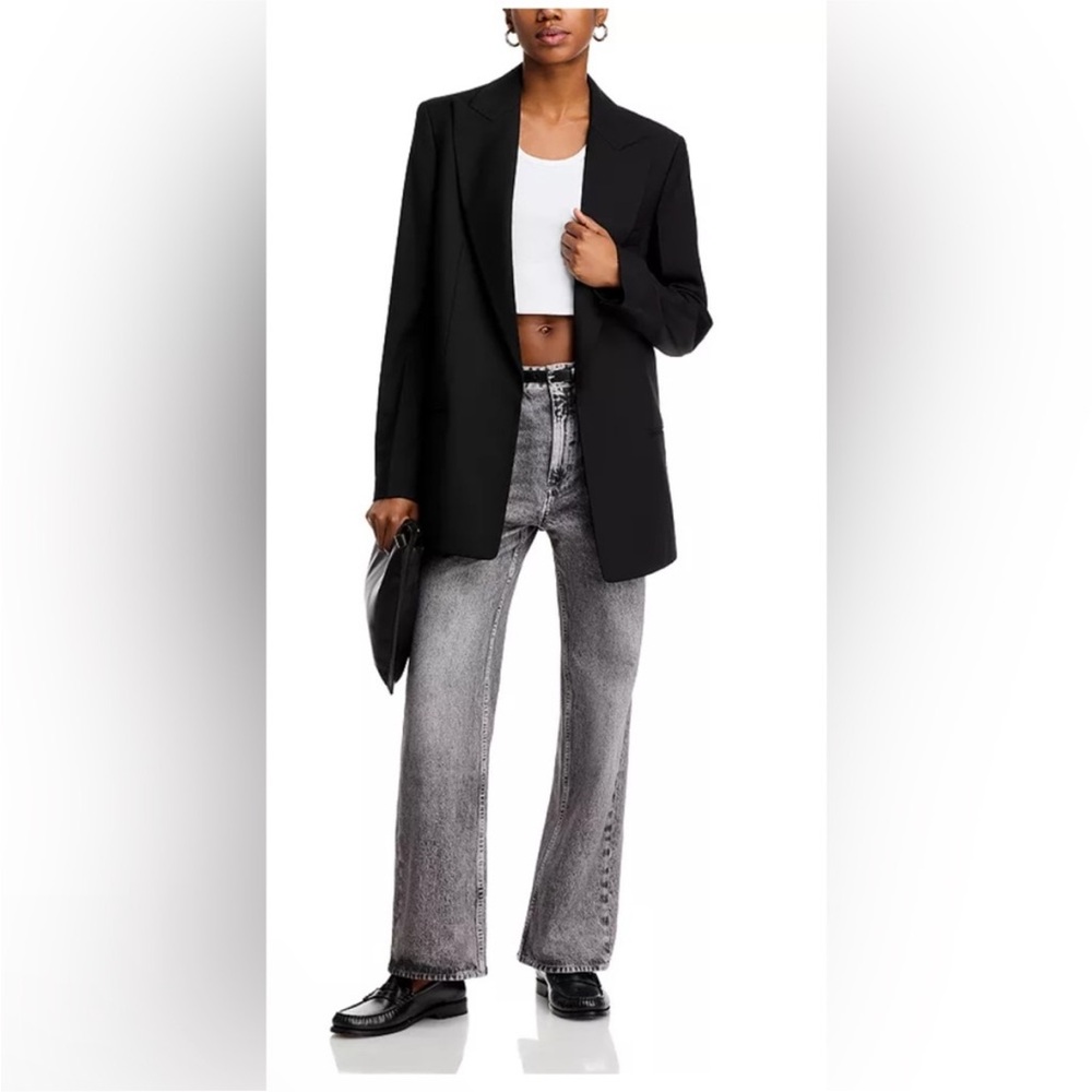 Dark Gray Wide-Leg Sweat pant Jeans